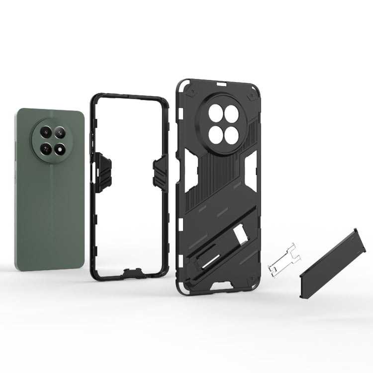 For Realme 12 5G Global Punk Armor 2 in 1 PC + TPU Phone Case with Holder(Green) - Realme Cases by PMC Jewellery | Online Shopping South Africa | PMC Jewellery | Buy Now Pay Later Mobicred