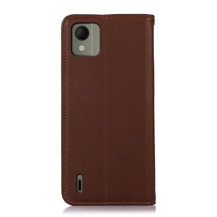 For Nokia C110 KHAZNEH Nappa Top Layer Cowhide Leather Phone Case(Brown) - Nokia Cases by PMC TechLife | Online Shopping South Africa | PMC TechLife | Buy Now Pay Later Mobicred