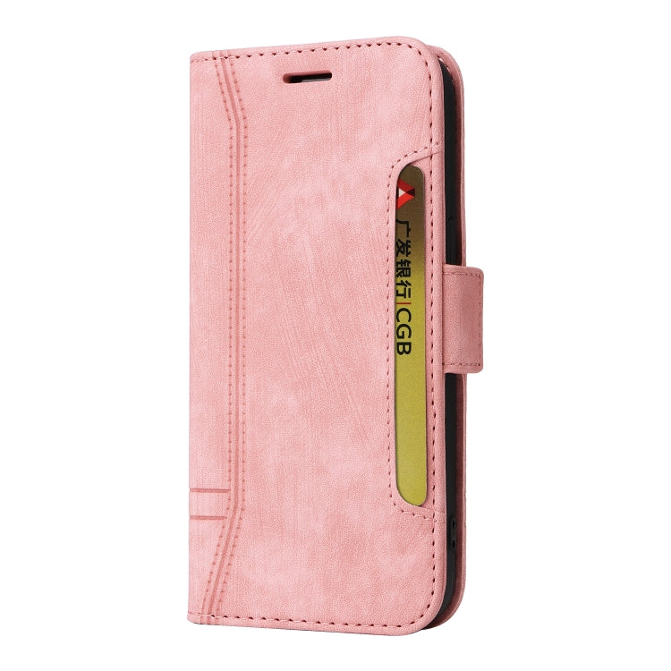 For Samsung Galaxy S24+ BETOPNICE Dual-side Buckle Leather Phone Case(Pink) - Galaxy Phone Cases by BETOPNICE | Online Shopping South Africa | PMC Jewellery | Buy Now Pay Later Mobicred