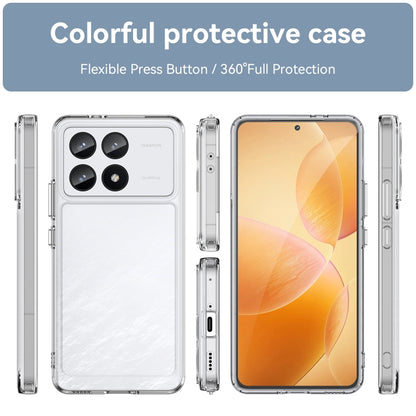 For Xiaomi Redmi K70 Candy Series TPU Phone Case(Transparent) - K70 Cases by PMC Jewellery | Online Shopping South Africa | PMC Jewellery | Buy Now Pay Later Mobicred