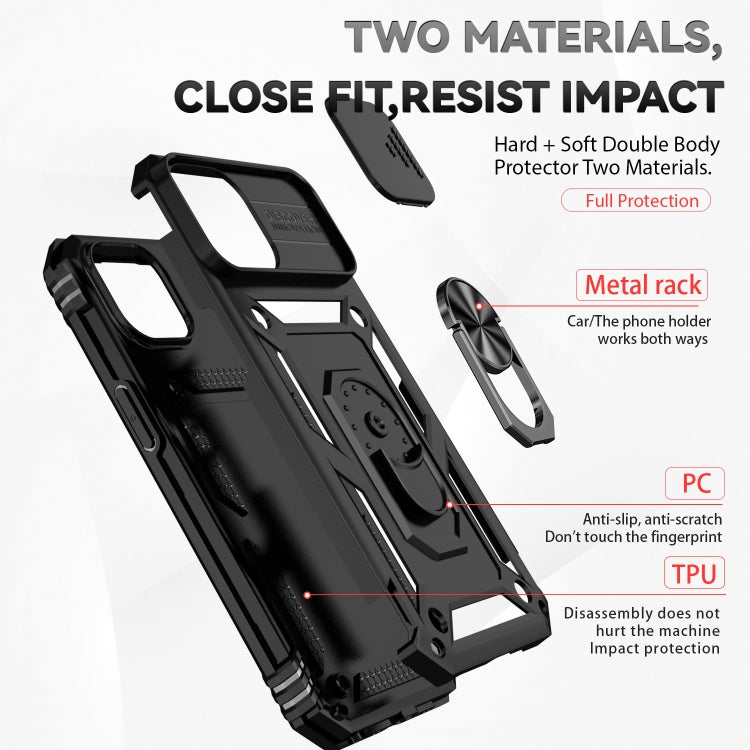 For iPhone 15 Sliding Camshield Holder Phone Case(Black) - free shipping - PMC TechLife - Order now!