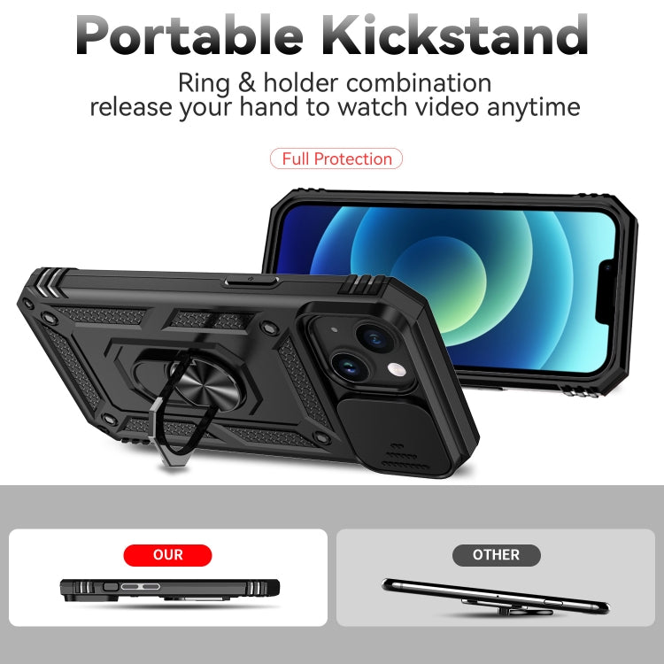 For iPhone 15 Sliding Camshield Holder Phone Case(Black) - free shipping - PMC TechLife - Order now!