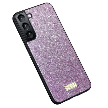 For Samsung Galaxy S24 5G SULADA Glittery TPU Hybrid Handmade Leather Phone Case(Purple) - Galaxy S24 5G Cases by SULADA | Online Shopping South Africa | PMC Jewellery | Buy Now Pay Later Mobicred