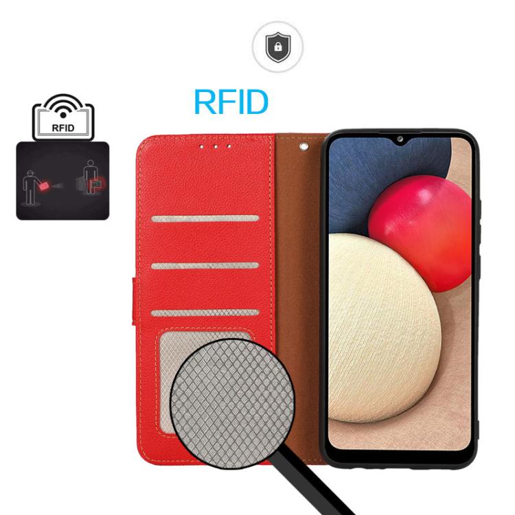 For iPhone 17 Air KHAZNEH Litchi Texture Leather RFID Phone Case(Red) - free shipping - PMc TechLife - Order now!