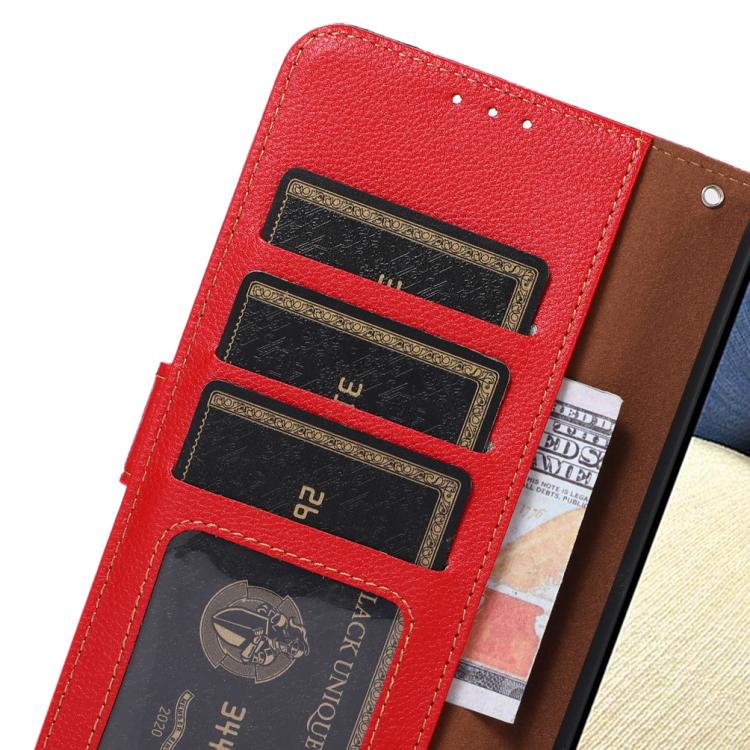 For iPhone 17 Air KHAZNEH Litchi Texture Leather RFID Phone Case(Red) - free shipping - PMc TechLife - Order now!