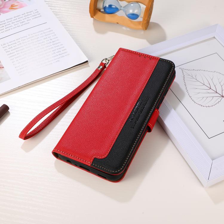 For iPhone 17 Pro KHAZNEH Litchi Texture Leather RFID Phone Case(Red) - free shipping - PMc TechLife - Order now!