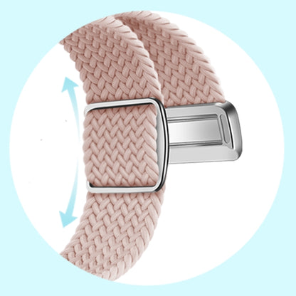 For Apple Watch Ultra 2 49mm Nylon Loop Magnetic Buckle Watch Band(White Rainbow) - Watch Bands by PMC Jewellery | Online Shopping South Africa | PMC Jewellery | Buy Now Pay Later Mobicred