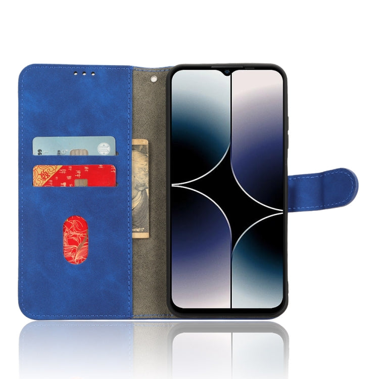 For Ulefone Note 16 Pro Skin Feel Magnetic Flip Leather Phone Case(Blue) - Ulefone Cases by PMC Jewellery | Online Shopping South Africa | PMC Jewellery | Buy Now Pay Later Mobicred