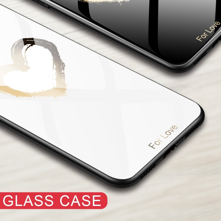 For iPhone 16 Plus Colorful Painted Glass Phone Case(Love) - iPhone 16 Plus Cases by PMC TechLife | Online Shopping South Africa | PMC TechLife | Buy Now Pay Later Mobicred