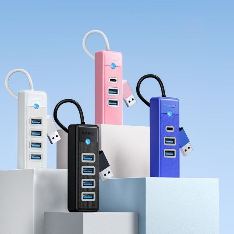 ORICO PW4U-C3 4 in 1 USB to USB Multifunctional Docking Station HUB Adapter (Blue) - USB HUB by ORICO | Online Shopping South Africa | PMC TechLife | Buy Now Pay Later Mobicred