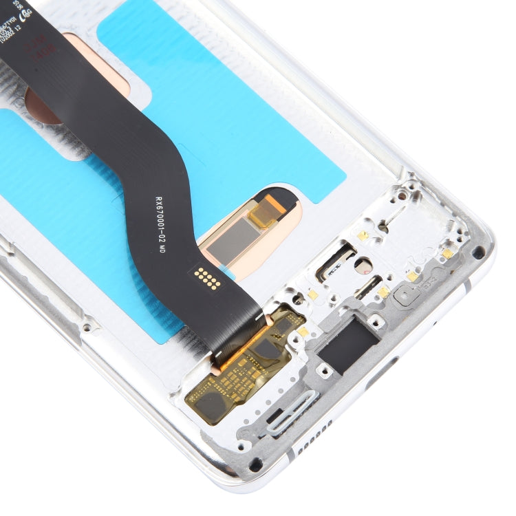 For Samsung Galaxy S20+ 4G/5G SM-G985/986 6.67 inch OLED LCD Screen Digitizer Full Assembly with Frame (Silver) - Galaxy S Series Parts by PMC Jewellery | Online Shopping South Africa | PMC Jewellery | Buy Now Pay Later Mobicred