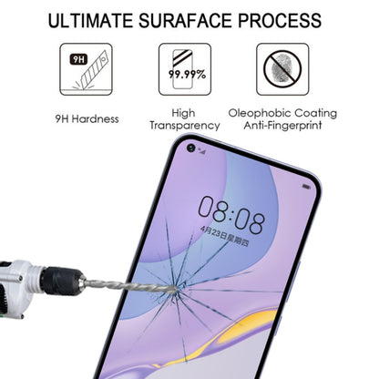 For Huawei Nova 7 5G Full Glue Full Screen Tempered Glass Film(Black) - Huawei Tempered Glass by PMC Jewellery | Online Shopping South Africa | PMC Jewellery | Buy Now Pay Later Mobicred