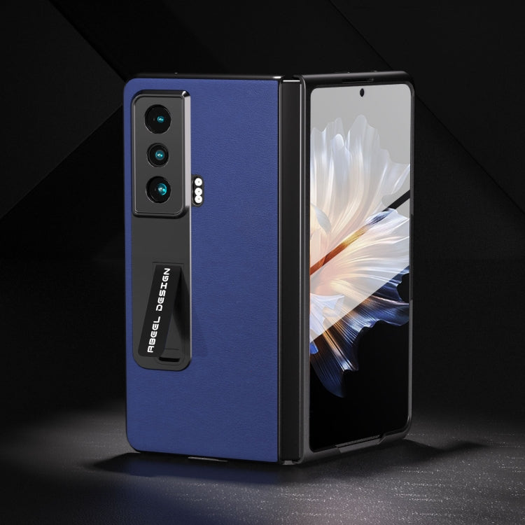 For Honor Magic Vs ABEEL Haze Texture PU Phone Case(Dark Blue) - Honor Cases by PMC TechLife | Online Shopping South Africa | PMC TechLife | Buy Now Pay Later Mobicred