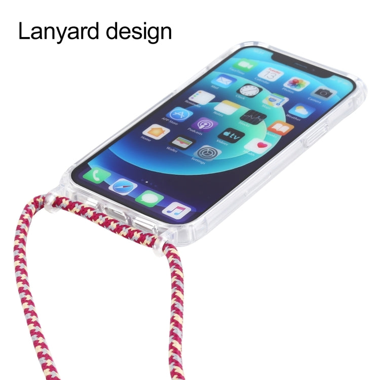 For iPhone 16 Pro Max Transparent Acrylic Airbag Shockproof Phone Protective Case with Lanyard(Zebra) - iPhone 16 Pro Max Cases by PMC TechLife | Online Shopping South Africa | PMC TechLife | Buy Now Pay Later Mobicred