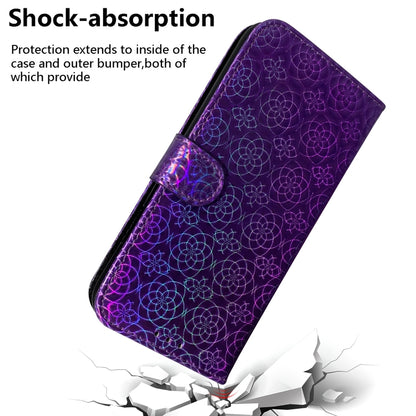 For iPhone SE 2024 Colorful Magnetic Buckle Leather Phone Case(Purple) - More iPhone Cases by PMC Jewellery | Online Shopping South Africa | PMC Jewellery | Buy Now Pay Later Mobicred