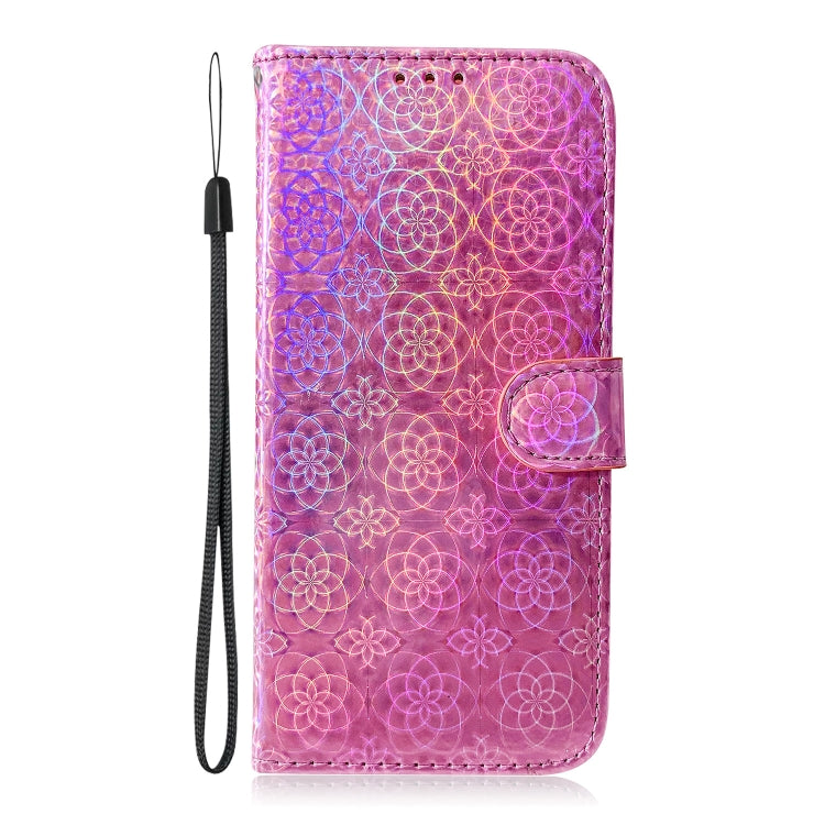 For Motorola Edge 50 Pro Colorful Magnetic Buckle Leather Phone Case(Pink) - Motorola Cases by PMC Jewellery | Online Shopping South Africa | PMC Jewellery | Buy Now Pay Later Mobicred