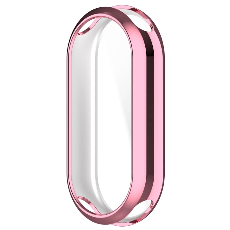For Xiaomi Mi Band 8 / 9 Ceramic / 10 Ceramic Full Coverage TPU Electroplating Watch Protective Cover(Pink) - free shipping - PMC TechLife - Order now!