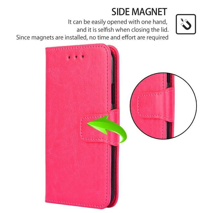 For Huawei Pura 70 Ultra 5G Crystal Texture Leather Phone Case(Rose Red) - Huawei Cases by PMC Jewellery | Online Shopping South Africa | PMC Jewellery | Buy Now Pay Later Mobicred