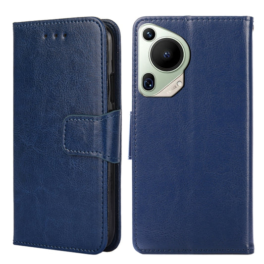 For Huawei Pura 70 Ultra 5G Crystal Texture Leather Phone Case(Royal Blue) - Huawei Cases by PMC Jewellery | Online Shopping South Africa | PMC Jewellery | Buy Now Pay Later Mobicred