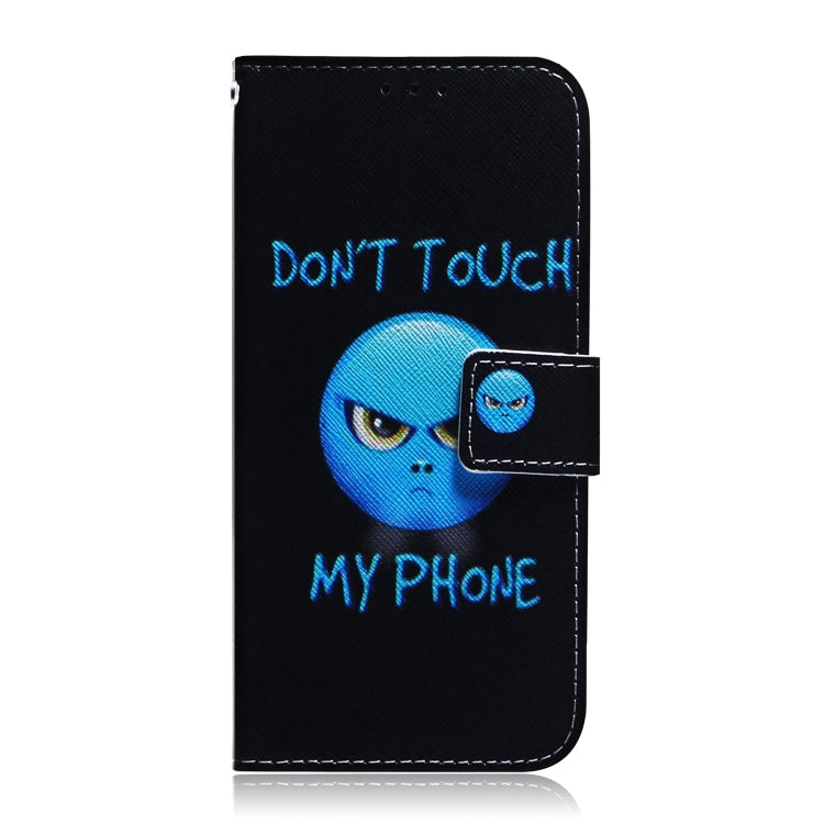 For iPhone 16 Pro Coloured Drawing Flip Leather Phone Case(Anger) - iPhone 16 Pro Cases by PMC Jewellery | Online Shopping South Africa | PMC Jewellery | Buy Now Pay Later Mobicred