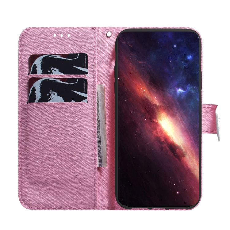 For iPhone 16 Pro Max Coloured Drawing Flip Leather Phone Case(Magnolia) - iPhone 16 Pro Max Cases by PMC TechLife | Online Shopping South Africa | PMC TechLife | Buy Now Pay Later Mobicred