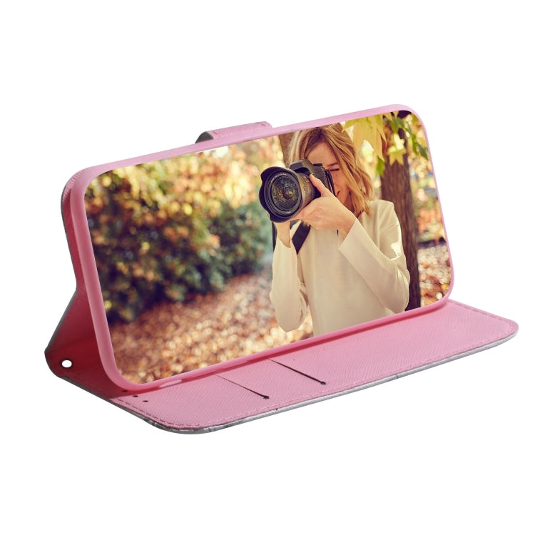 For iPhone 16 Pro Max Coloured Drawing Flip Leather Phone Case(Magnolia) - iPhone 16 Pro Max Cases by PMC TechLife | Online Shopping South Africa | PMC TechLife | Buy Now Pay Later Mobicred