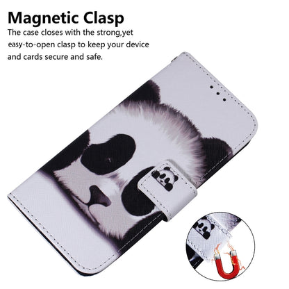 For OPPO Reno11 Pro Global Coloured Drawing Flip Leather Phone Case(Panda) - Reno11 Pro Cases by PMC Jewellery | Online Shopping South Africa | PMC Jewellery | Buy Now Pay Later Mobicred