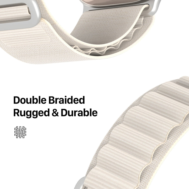 For Apple Watch Series 8 41mm DUX DUCIS GS Series Nylon Loop Watch Band(Starlight) - Watch Bands by DUX DUCIS | Online Shopping South Africa | PMC Jewellery | Buy Now Pay Later Mobicred