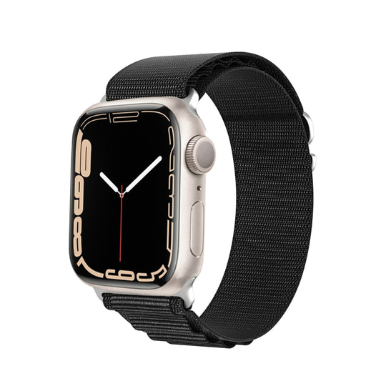 For Apple Watch 38mm DUX DUCIS GS Series Nylon Loop Watch Band(Black) - Watch Bands by DUX DUCIS | Online Shopping South Africa | PMC Jewellery | Buy Now Pay Later Mobicred