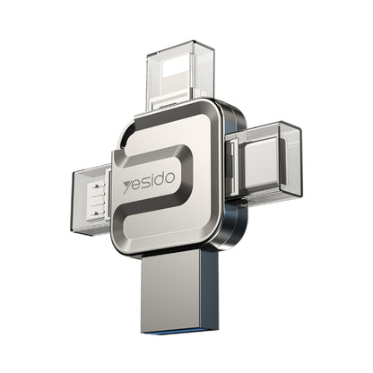 16GB Yesido FL15 USB + 8 Pin + Mirco USB + Type-C 4 in 1 USB Flash Drive with OTG Function - U Disk & Card Reader by Yesido | Online Shopping South Africa | PMC Jewellery | Buy Now Pay Later Mobicred