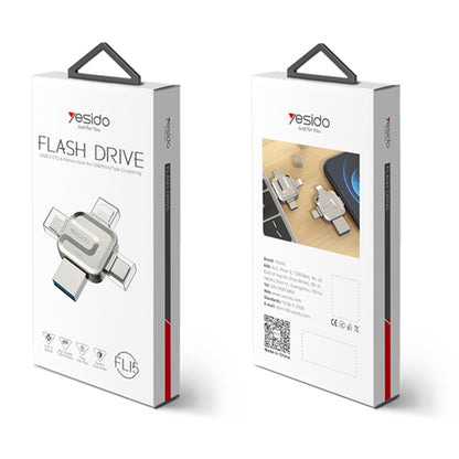 16GB Yesido FL15 USB + 8 Pin + Mirco USB + Type-C 4 in 1 USB Flash Drive with OTG Function - U Disk & Card Reader by Yesido | Online Shopping South Africa | PMC Jewellery | Buy Now Pay Later Mobicred