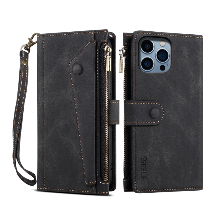 For iPhone 16 Pro ESEBLE Retro Frosted RFID Flip Leather Phone Case(Black) - iPhone 16 Pro Cases by ESEBLE | Online Shopping South Africa | PMC TechLife | Buy Now Pay Later Mobicred