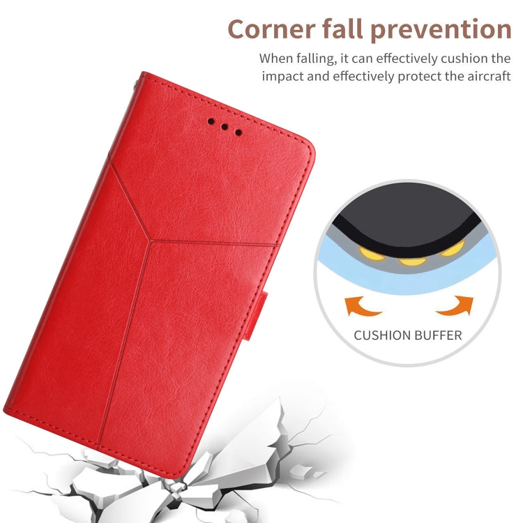 For Google Pixel 9 Pro Y-shaped Pattern Flip Leather Phone Case(Red) - Google Cases by PMC TechLife | Online Shopping South Africa | PMC TechLife | Buy Now Pay Later Mobicred