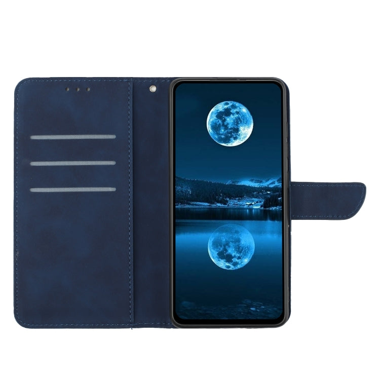 For Google Pixel 9 Stitching Embossed Leather Phone Case(Blue) - Google Cases by PMC Jewellery | Online Shopping South Africa | PMC Jewellery | Buy Now Pay Later Mobicred