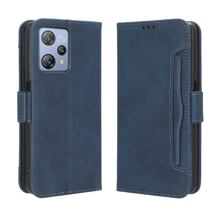 For Blackview A53 / A53 Pro Skin Feel Calf Texture Card Slots Leather Phone Case(Blue) - More Brand by PMC Jewellery | Online Shopping South Africa | PMC Jewellery