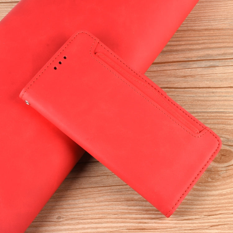 For Blackview A52 / A52 Pro Skin Feel Calf Texture Card Slots Leather Phone Case(Red) - More Brand by PMC Jewellery | Online Shopping South Africa | PMC Jewellery