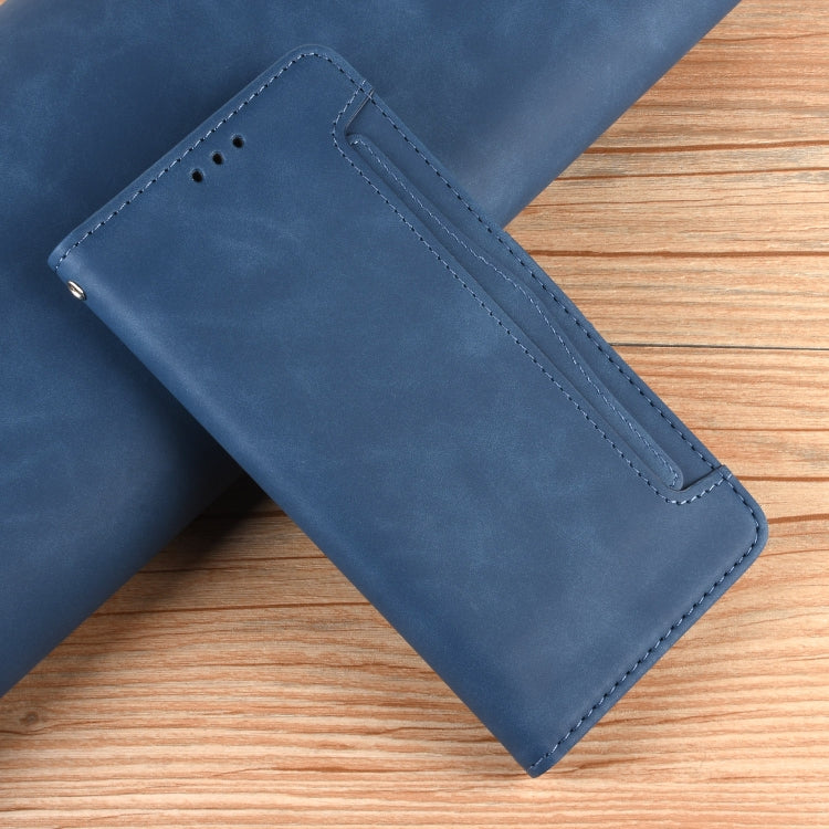 For Blackview A52 / A52 Pro Skin Feel Calf Texture Card Slots Leather Phone Case(Blue) - More Brand by PMC Jewellery | Online Shopping South Africa | PMC Jewellery