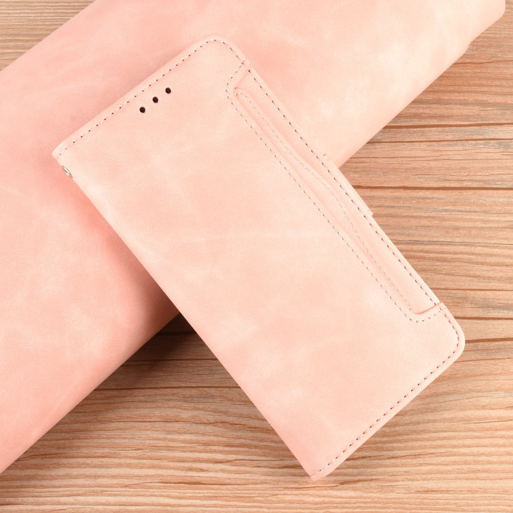 For Blackview A96 Skin Feel Calf Texture Card Slots Leather Phone Case(Pink) - More Brand by PMC Jewellery | Online Shopping South Africa | PMC Jewellery