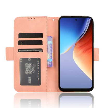 For Blackview A96 Skin Feel Calf Texture Card Slots Leather Phone Case(Pink) - More Brand by PMC Jewellery | Online Shopping South Africa | PMC Jewellery