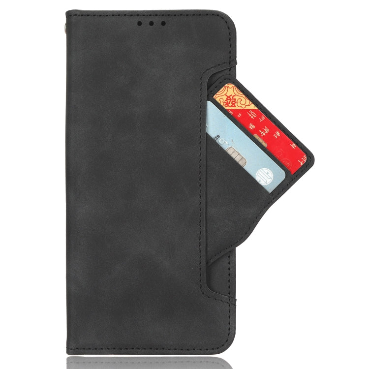 For Blackview A200 Pro Skin Feel Calf Texture Card Slots Leather Phone Case(Black) - More Brand by PMC Jewellery | Online Shopping South Africa | PMC Jewellery