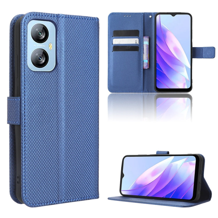 For Blackview A52 / A52 Pro Diamond Texture Leather Phone Case(Blue) - More Brand by PMC Jewellery | Online Shopping South Africa | PMC Jewellery