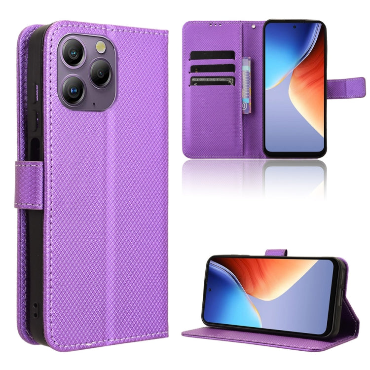 For Blackview A96 Diamond Texture Leather Phone Case(Purple) - free shipping - PMC TechLife - Order now!