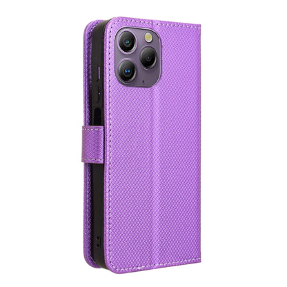 For Blackview A96 Diamond Texture Leather Phone Case(Purple) - More Brand by PMC Jewellery | Online Shopping South Africa | PMC Jewellery