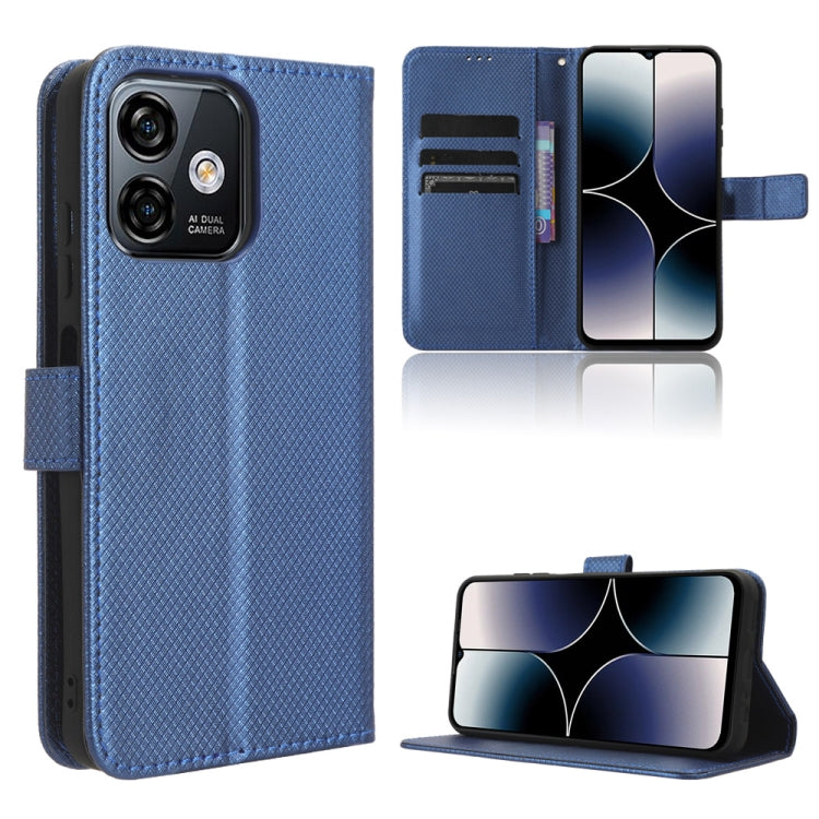 For Ulefone Note 16 Pro Diamond Texture Leather Phone Case(Blue) - Ulefone Cases by PMC Jewellery | Online Shopping South Africa | PMC Jewellery | Buy Now Pay Later Mobicred