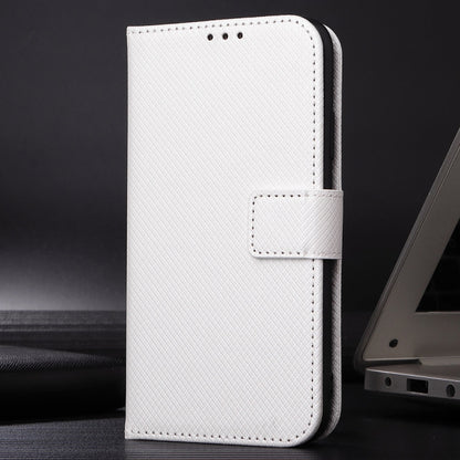 For Ulefone Note 18 Ultra Diamond Texture Leather Phone Case(White) - Ulefone Cases by PMC Jewellery | Online Shopping South Africa | PMC Jewellery | Buy Now Pay Later Mobicred