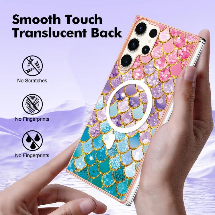 For Samsung Galaxy S23 Ultra 5G Marble Pattern Dual-side IMD Magsafe TPU Phone Case(Colorful Scales) - Galaxy S23 Ultra 5G Cases by PMC Jewellery | Online Shopping South Africa | PMC Jewellery