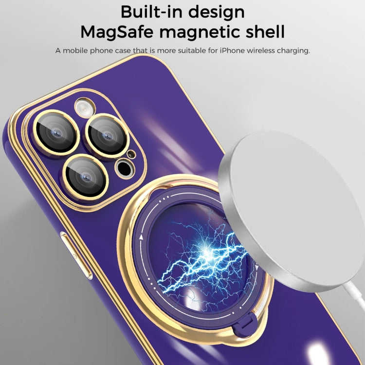 For iPhone XS Max Multifunction Electroplating MagSafe Holder Phone Case(White) - More iPhone Cases by PMC TechLife | Online Shopping South Africa | PMC TechLife