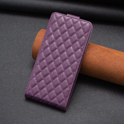 For Nokia G310 Diamond Lattice Vertical Flip Leather Phone Case(Dark Purple) - Nokia Cases by PMC Jewellery | Online Shopping South Africa | PMC Jewellery | Buy Now Pay Later Mobicred