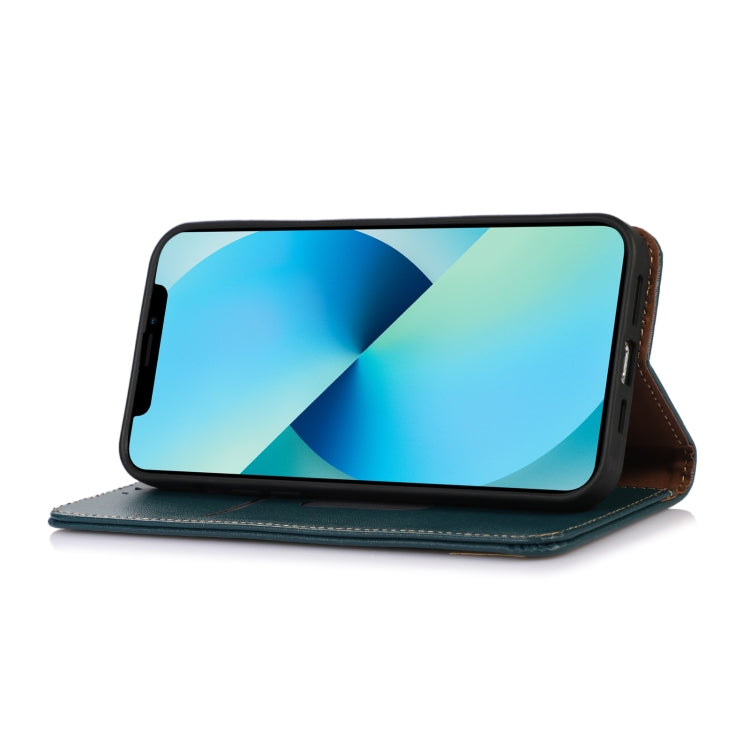 For Honor 100 KHAZNEH Nappa Top Layer Cowhide Leather Phone Case(Green) - Honor Cases by PMC TechLife | Online Shopping South Africa | PMC TechLife | Buy Now Pay Later Mobicred