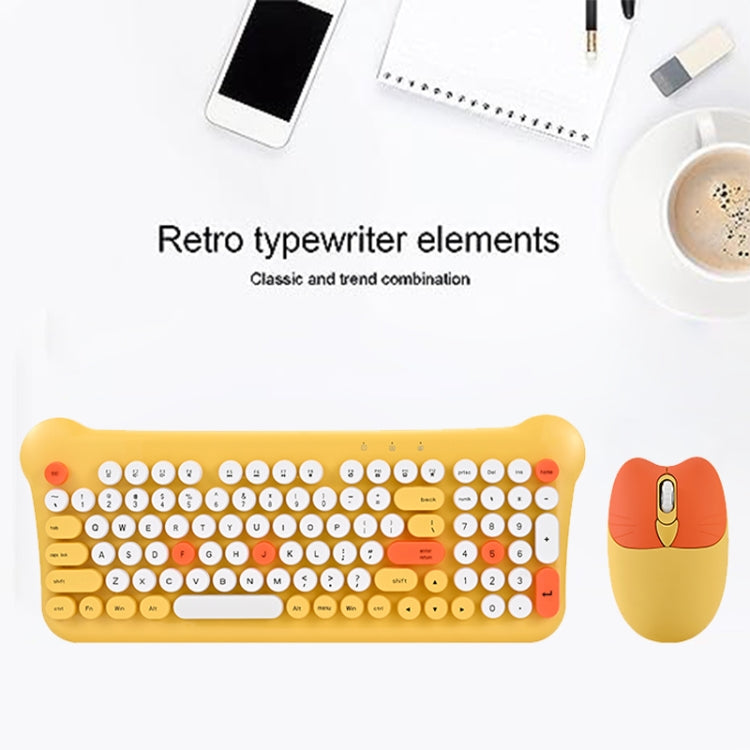 QW05 Mixed Color Portable 2.4G Wireless Keyboard Mouse Set(Purple) - free shipping - PMC Jewellery - Order now!